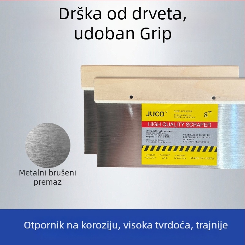 Ploški nož s drvenom ručkom, oštrica od karbonskog čelika, za dekoraciju — General marka