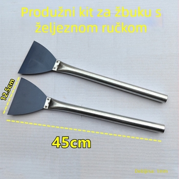 Špatula za gletanje s produženom metalnom drškom, oštrica 65Mn, Serija 02