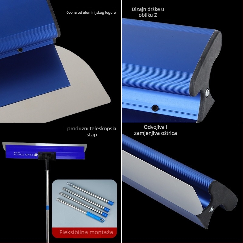 Aluminijska špatula za malteriranje za niveliranje zidova, model Putty Scraper GS-02, brend Jinchao