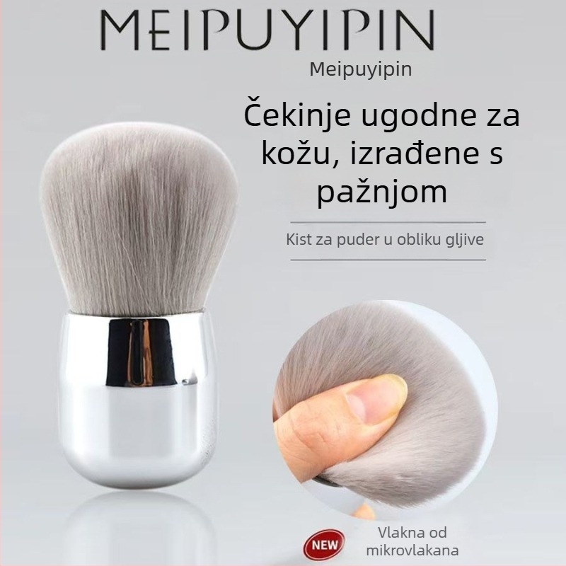 Četkica za prašinu za manikuru s metalnom drškom, velika glava, mekane dlačice