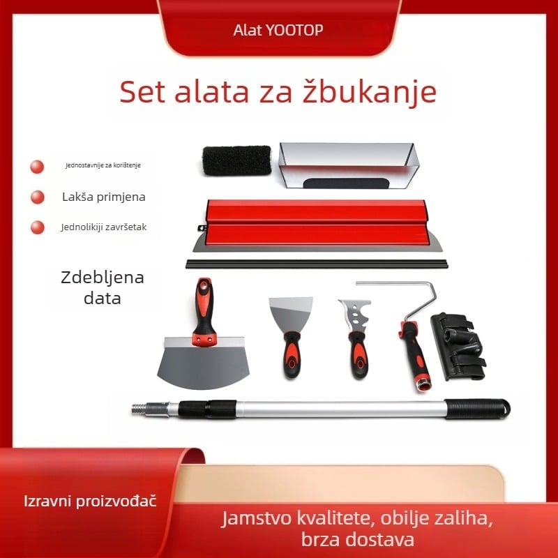 Špahtla za gletanje i alat za niveliranje za zidove – Yueti Tools