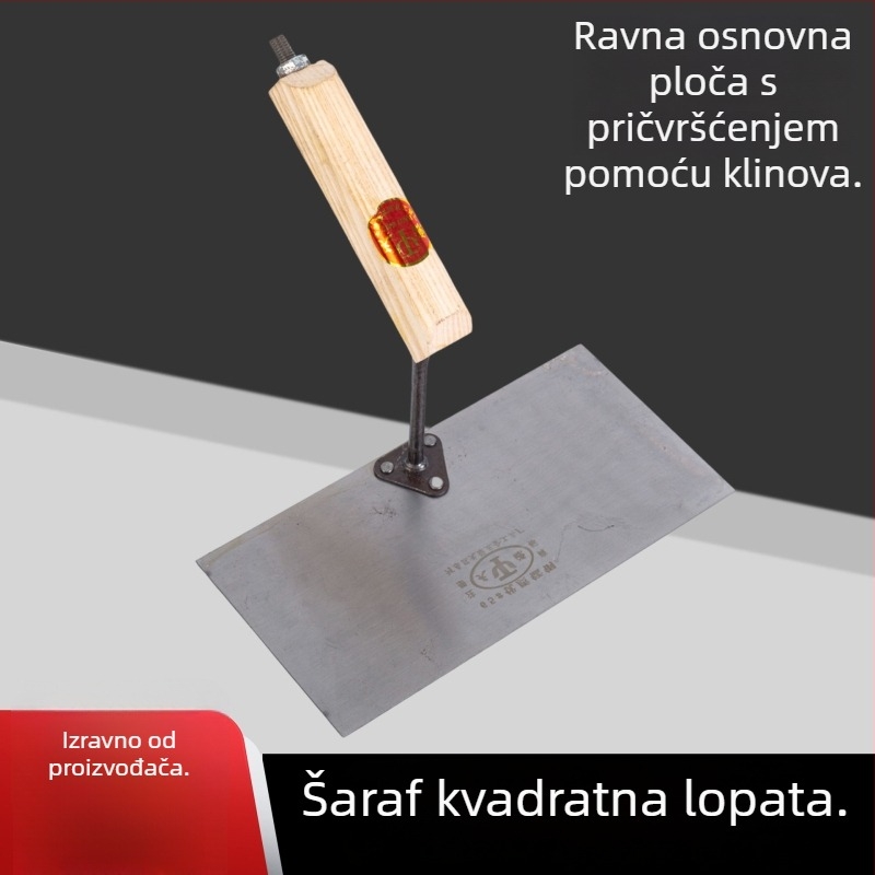 Pločasti nož za žbukanje od nehrđajućeg čelika – građevinski alat za žbukanje i zidanje