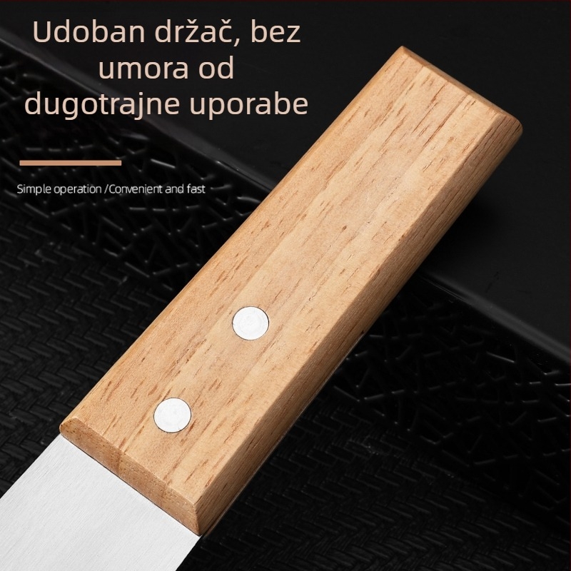 Nerđajući čelik kuhinjska lopatica za čišćenje masnoća — zadebljani špachtla nož i scraper, višenamjenski kućanski alat