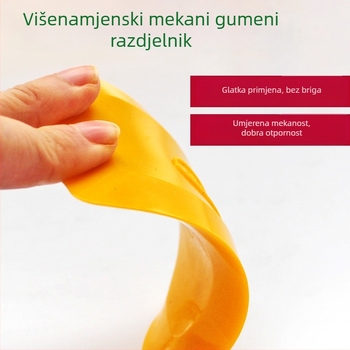 Set gumene špatule i špachtle s mekanim plastičnim oštricama; materijali: guma i plast; oštrica mekana; za kit i lakiranje