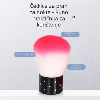 Četkica za prah noktiju u obliku gljive – model 21, 60 g, ovlaštena privatna marka, normalne specifikacije