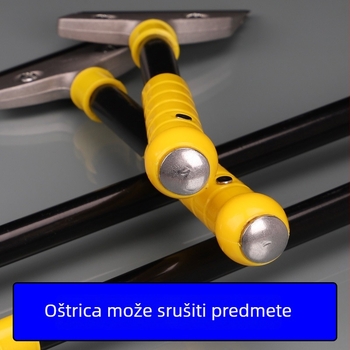 Teški čišćenja nož s aluminijskim legiranim tijelom i čeličnom ručkom za čišćenje, njegu i dekoriranje