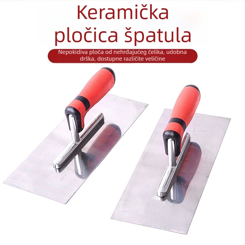 Špatula od nehrđajućeg čelika za žbukanje i završnu obradu, bez vijaka, za diatomsku smjesu i završnu obradu