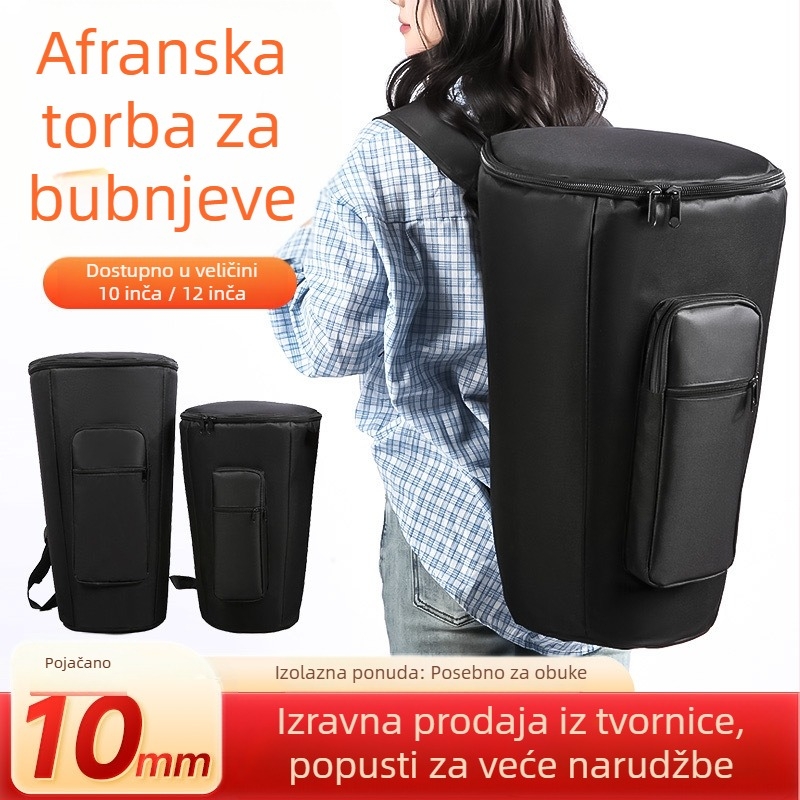 Torba za afrički bubanj od Oxford tkanine, vodootporni ruksak, podstava od poliestera, zakrivljeni remen za rame, zimski model 2025