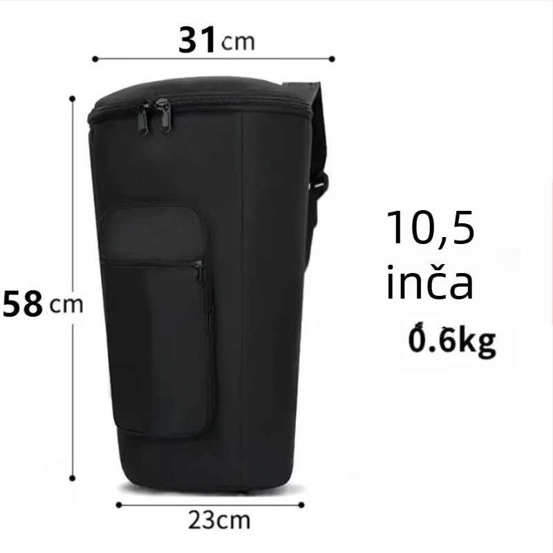 Torba za afrički bubanj od Oxford tkanine, vodootporni ruksak, podstava od poliestera, zakrivljeni remen za rame, zimski model 2025