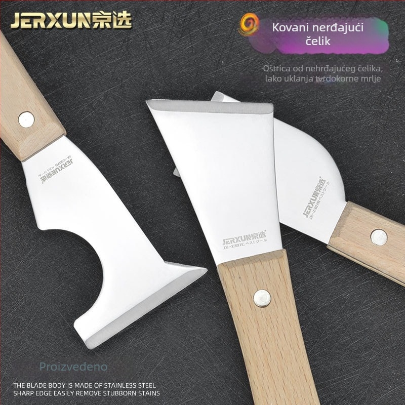 Nerđajući čelični nož za kit s debelom oštricom — za brtvljenje, kit i žbukanje, višenamjenski scraper