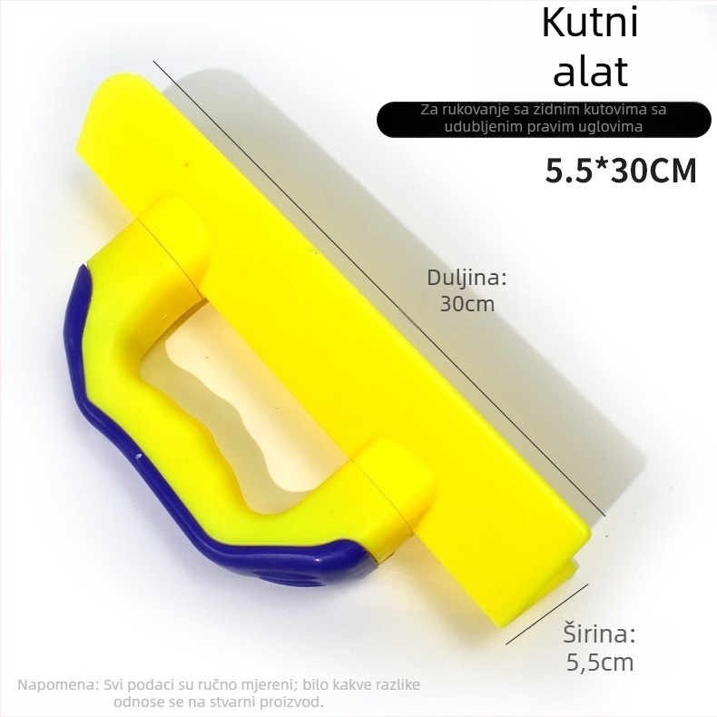 Plastična kutna špatula za žbukanje s dvostrukim kutem, kaljena osnovna ploha; podrijetlo Shangqiu, Henan