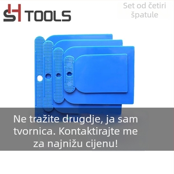 Četvero-djelni set PP plastičnih špatula za malteriranje, za malter i arhitektonsku dekoraciju, porijeklo Hangzhou, model Putty knife