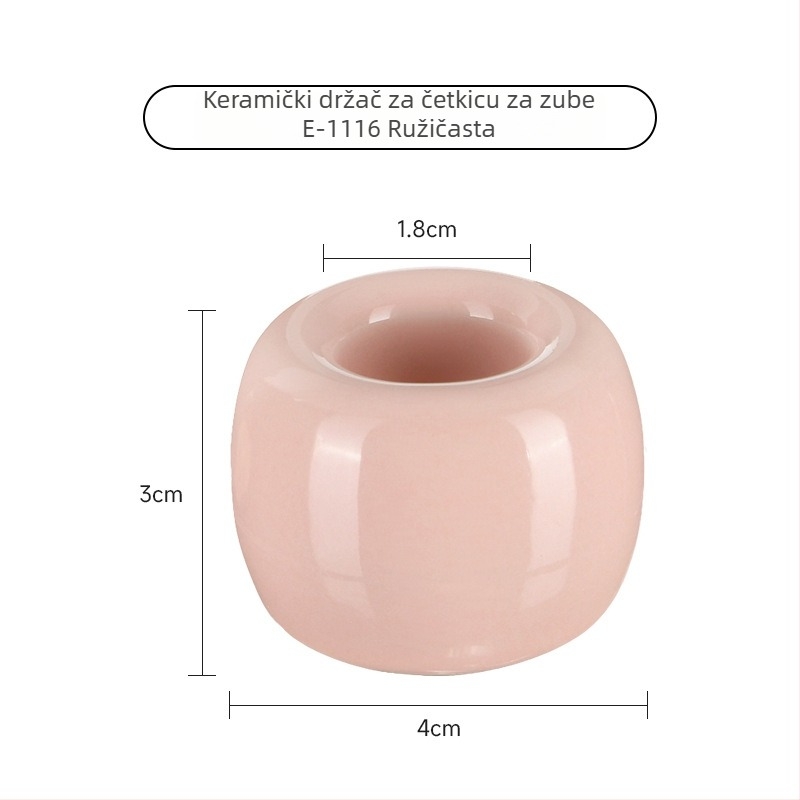 Držač četkice za zube od keramike, kreativan dizajn za parove, porcelanski stalak za pohranu