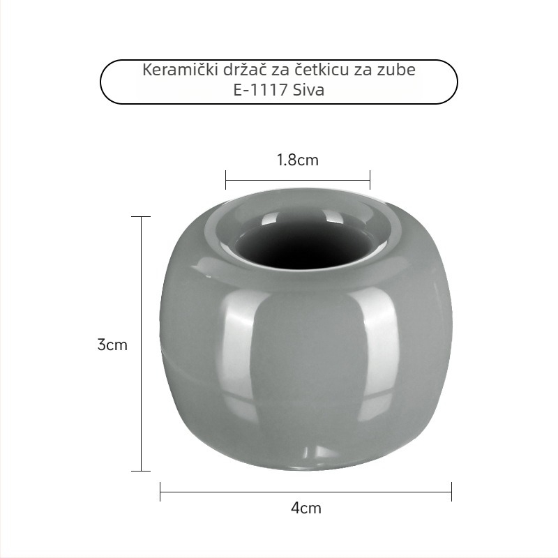 Držač četkice za zube od keramike, kreativan dizajn za parove, porcelanski stalak za pohranu