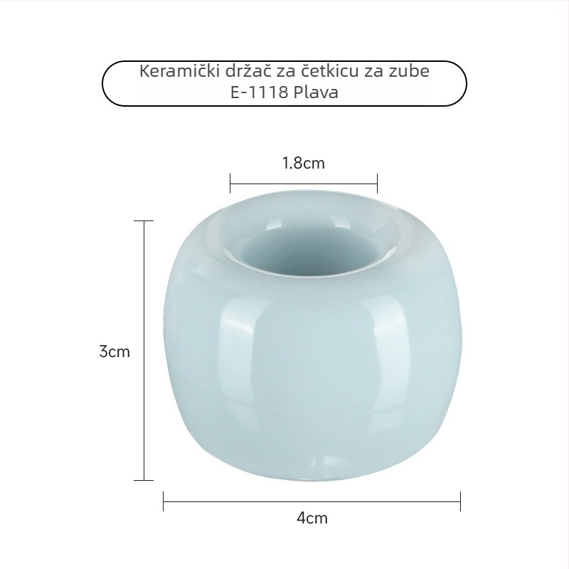 Držač četkice za zube od keramike, kreativan dizajn za parove, porcelanski stalak za pohranu