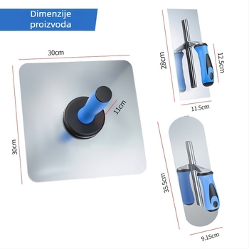 Set alata za žbukanje s privatnom markom: špachtle, nože za žbuku, višenamjenski građevinski alat