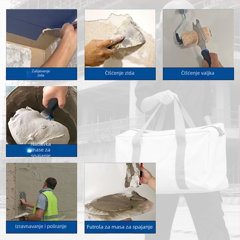 Set alata za žbukanje s privatnom markom: špachtle, nože za žbuku, višenamjenski građevinski alat