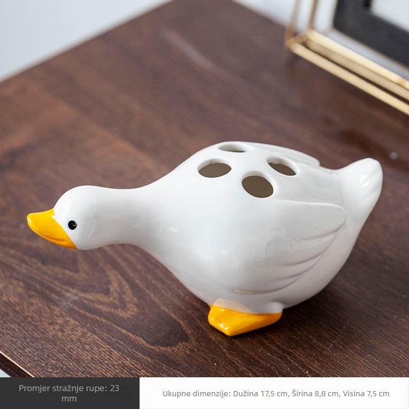 Keramički držač četkica za zube, 4 pretinca, sušenje i UV sterilizacija, montaža bez bušenja