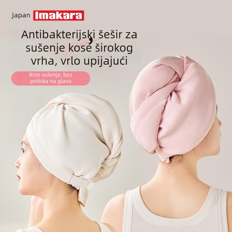 imakara mikrovlakneni turban za kosu, brzo sušenje, 140–169 g