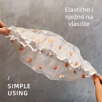 Dvostruka vodootporna kapa za tuš za odrasle, ponovno upotrebljiva zaštita za kosu za kupanje, tuš i kuhinju