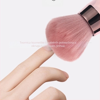 Četkica za puder s dijamantima – višenamjenska, nježna, prijenosna, za puder, rumenilo i korektor, s najlonskim dlačicama