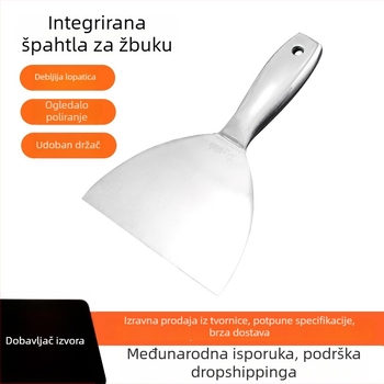 Špatula za žbukanje od nehrđajućeg čelika, jednodjelna konstrukcija, integrirana serija, za kućnu upotrebu, dekoriranje i čišćenje