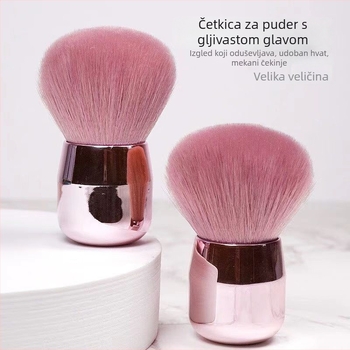 Šminkarska četkica s gljivičnom glavom za puder i rumenilo — PP materijal, opća namjena, jedan alat