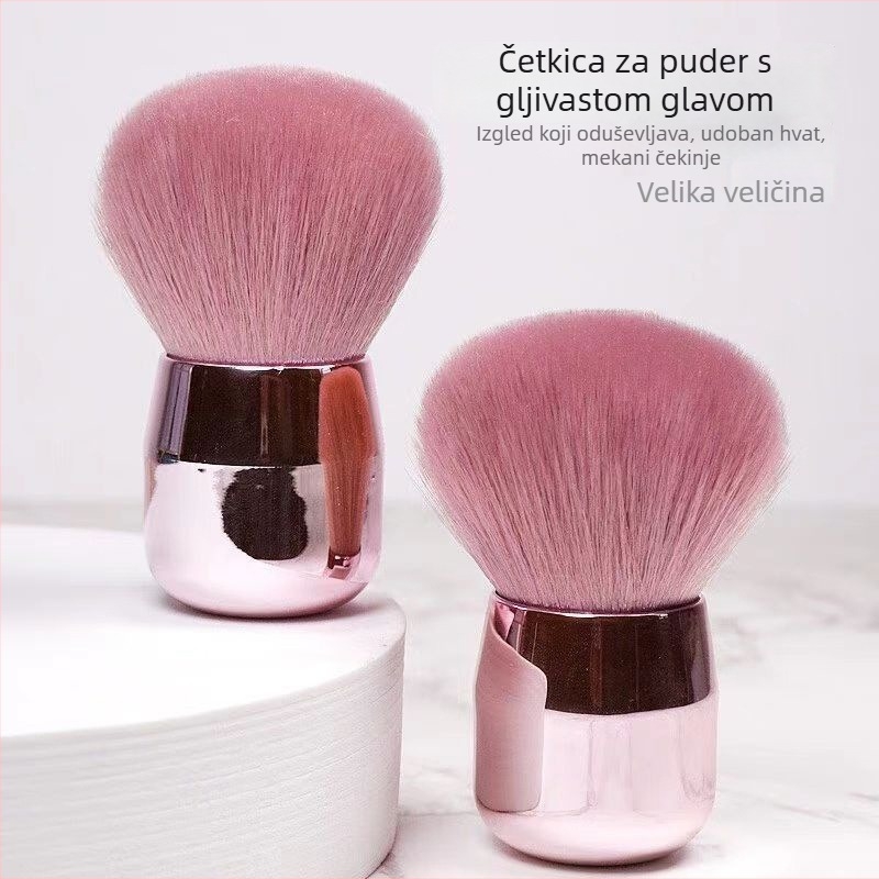 Šminkarska četkica s gljivičnom glavom za puder i rumenilo — PP materijal, opća namjena, jedan alat