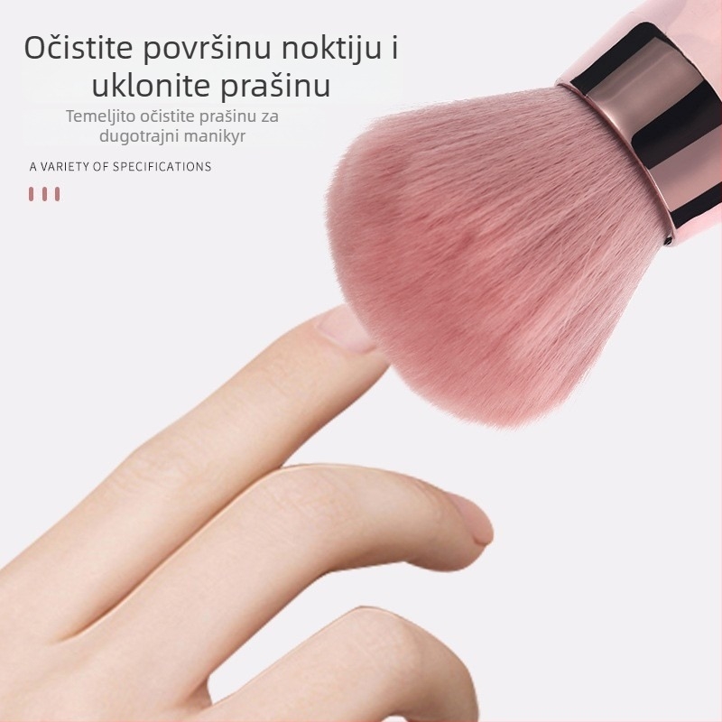 Šminkarska četkica s gljivičnom glavom za puder i rumenilo — PP materijal, opća namjena, jedan alat