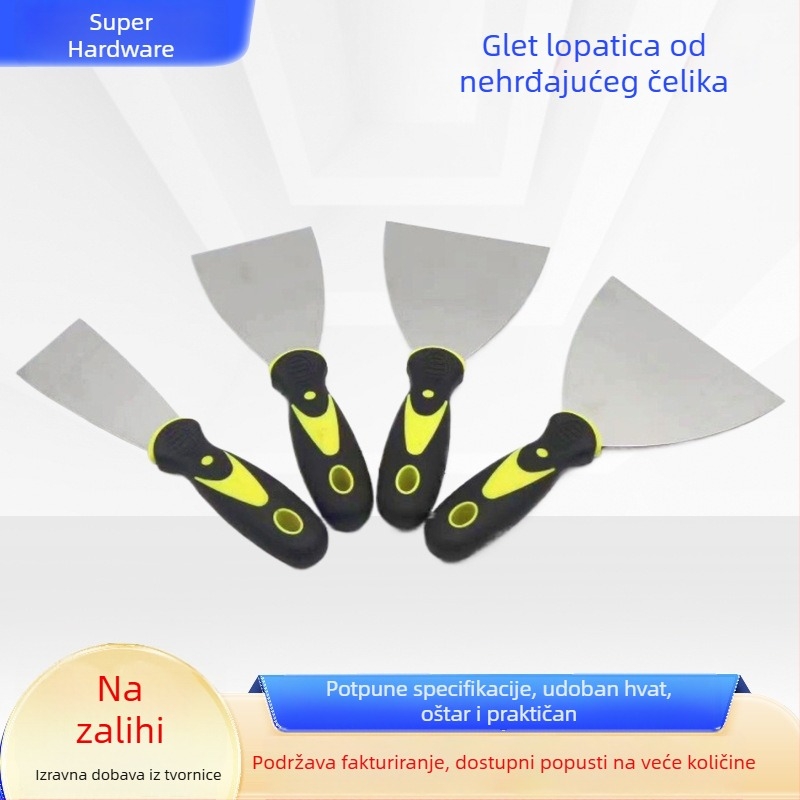 Dvooboјna špatula za gletanje i čišćenje