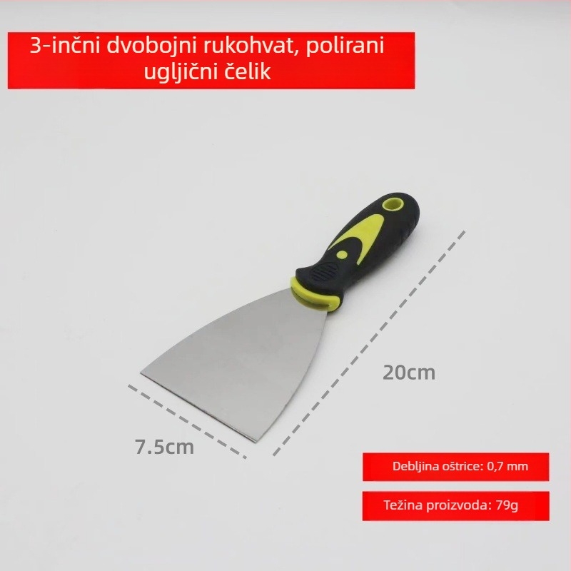 Dvooboјna špatula za gletanje i čišćenje