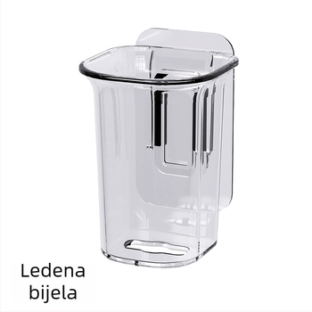 Zidni držač četkica za zube, plastični, bez bušenja, kupaonski spremnik za pohranu, moguć prilagođeni logotip