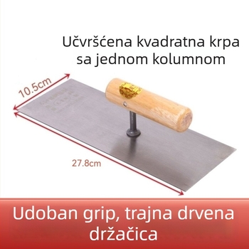 Malterska špatula – oštri vrh, 65Mn čelik, prilagodljiva obrada, Tianzi marka
