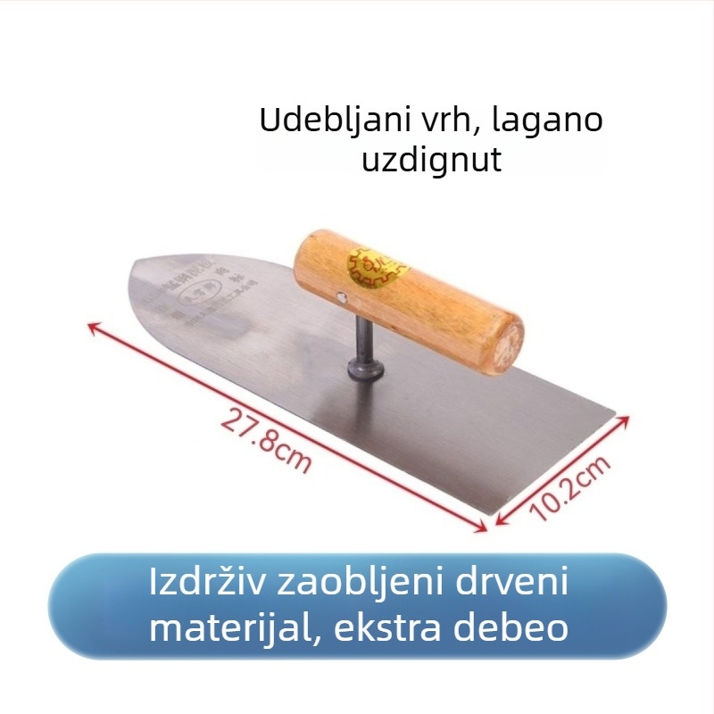 Malterska špatula – oštri vrh, 65Mn čelik, prilagodljiva obrada, Tianzi marka