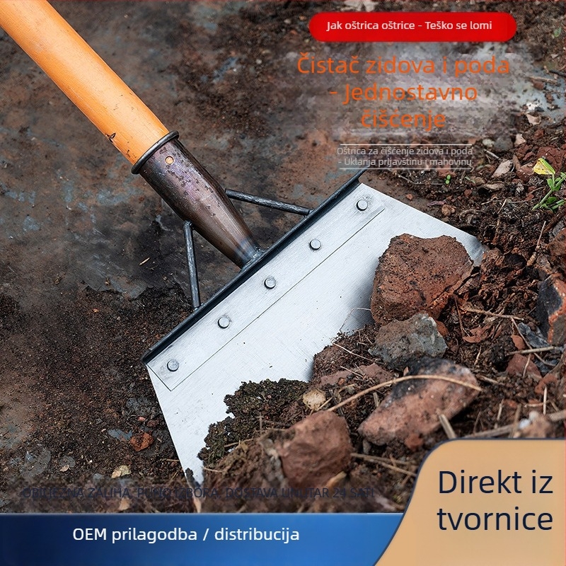 Chu Wan set alata za zidanje: lopata, špahtla za malter, strugalica, alat za čišćenje zidova i pila list