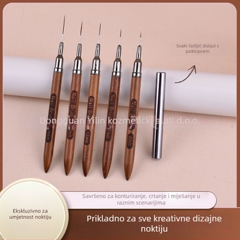 Joyful Shadow set četkica za manikuru, dvostruki kraj, gradientna razmazna olovka – privatna marka