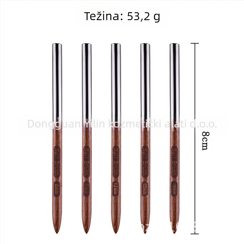 Joyful Shadow set četkica za manikuru, dvostruki kraj, gradientna razmazna olovka – privatna marka