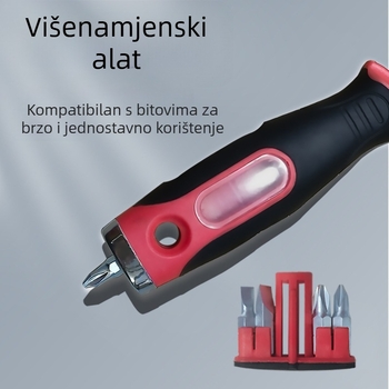 Lituili višenamjenska špahtla za kit s odvijačkim bitom, 16-u-1, nehrđajući čelik oštrica i plastična drška