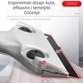Plošni alat za čišćenje, skraper za fuge i spojeve pločica, uklanjanje ljepila s stakla, čišćenje zidova (Ploški tip noža • Skraper za fuge • Uklanjanje ljepila sa stakla • Značka: Glue Worker Tribe)