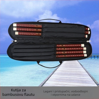 Torba za bambusnu flautu, prijenosna, može primiti 2/5/7/8/10 komada
