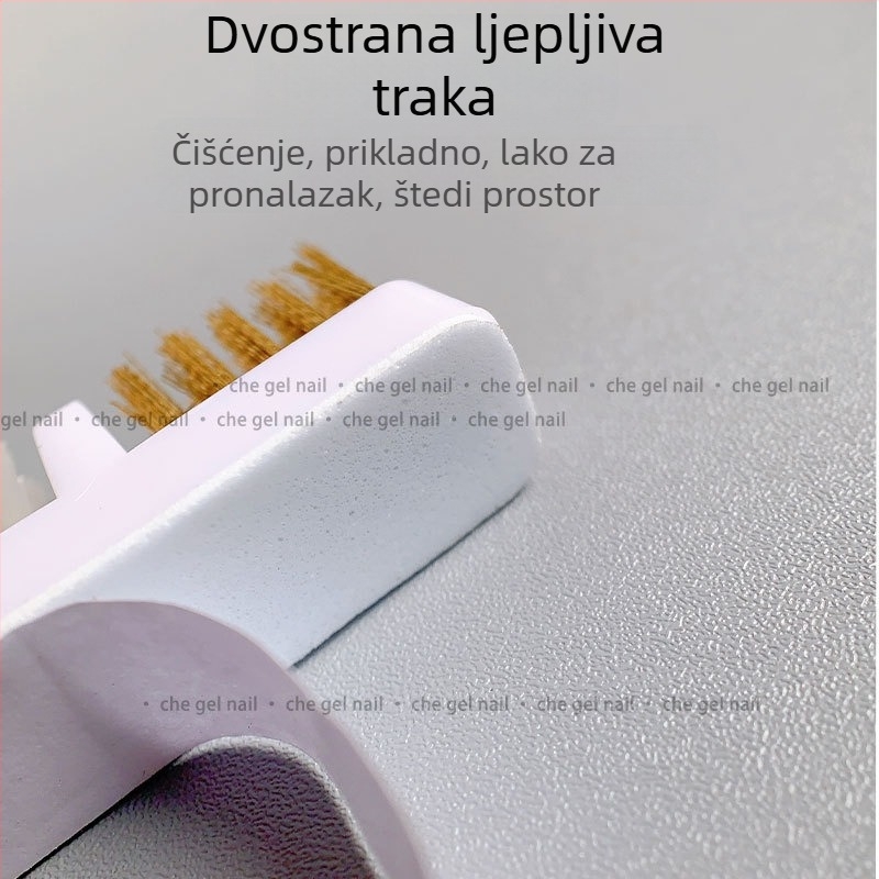 Četkica za čišćenje glave za brušenje noktiju s uklanjanjem prašine – ljepilo fiksirano, za električnu brusilicu, plastika, neto sadržaj 0.1