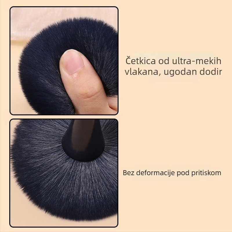 klimonla Četkica za prašak za nokte s glavom oblika gljive, mekani vlakni, 30 g
