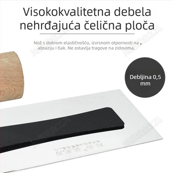 Chuanyue špachtla od nehrđajućeg čelika bez čavlića za diatomitnu glinu i mikrocement na zidovima