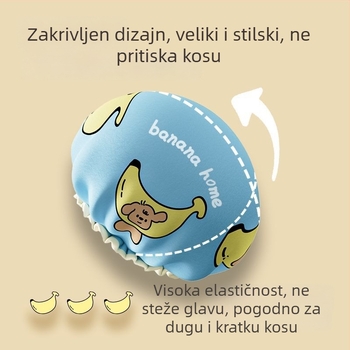 Dvostruka vodootporna kapica za tuširanje, podesiva, s debelom konstrukcijom, od plastike, za odrasle