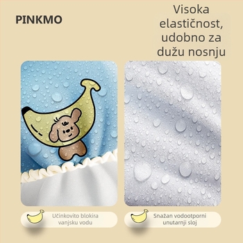 Dvostruka vodootporna kapica za tuširanje, podesiva, s debelom konstrukcijom, od plastike, za odrasle