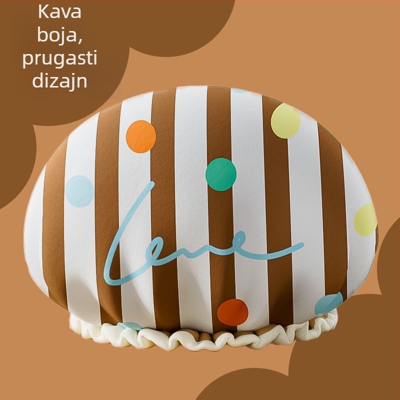 Dvostruka vodootporna kapica za tuširanje, podesiva, s debelom konstrukcijom, od plastike, za odrasle