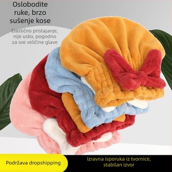 Kapa za sušenje kose Taotao Cotton (koralni flis, pređa 120D, 50-79 g)