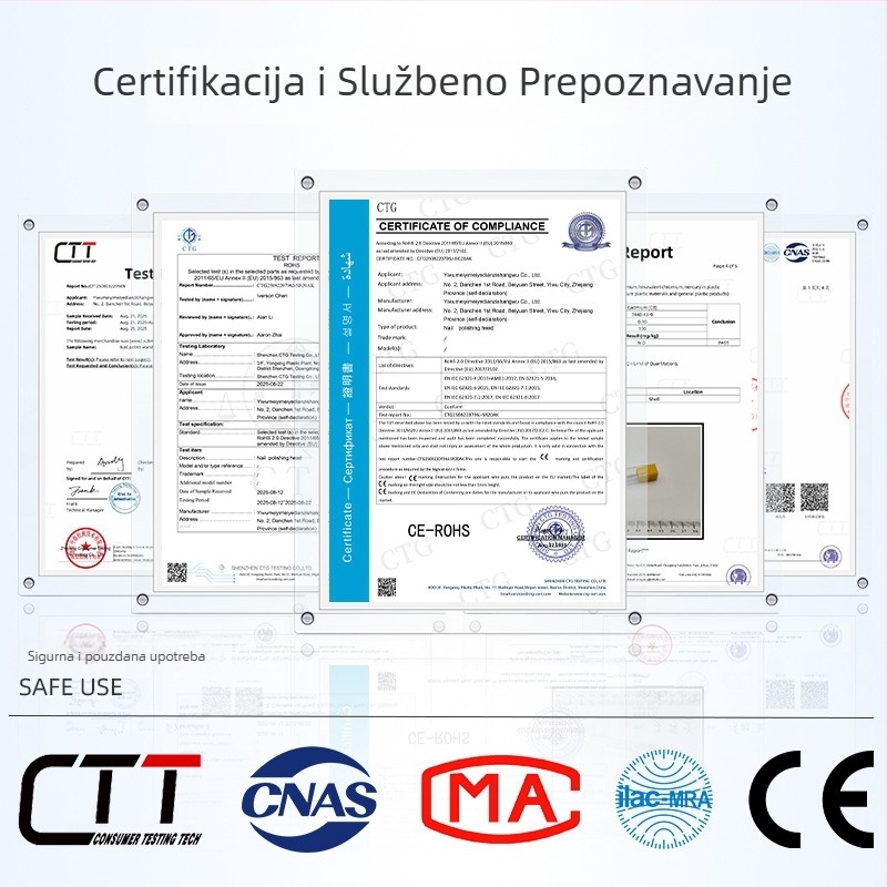 Četka za prašinu za pripremu noktiju, trokutasta glava, ručna, za uklanjanje finog prašine u noktnoj umjetnosti