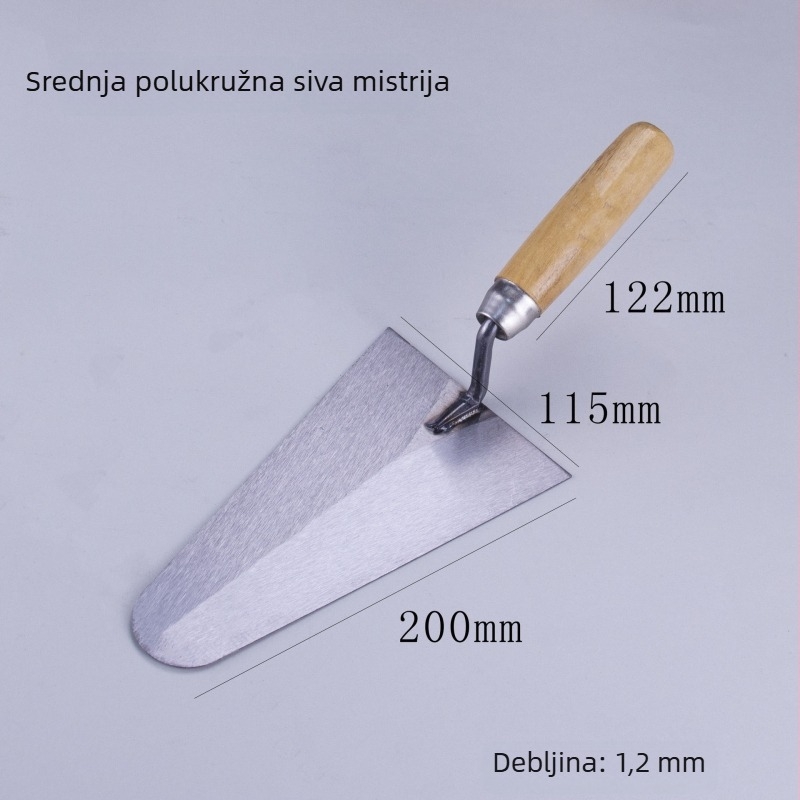 Špatula za malter s kružnom glavom za zidarske radove i postavljanje pločica
