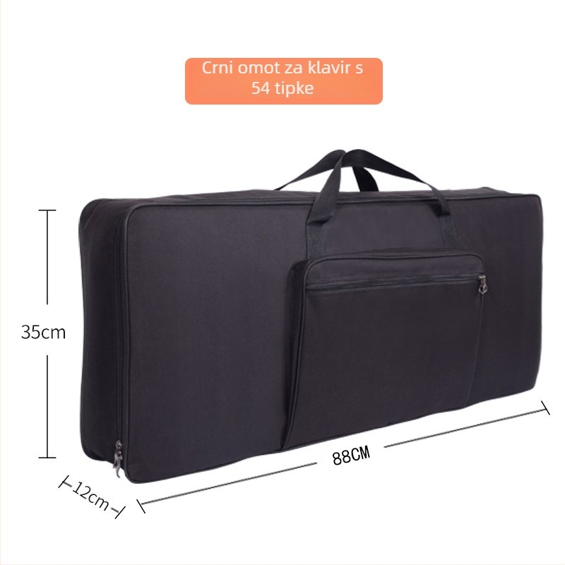 Torba za električno piano, 61 tipki, univerzalna, debeli pamučni jastuk, vodootporna (torba za instrumente)